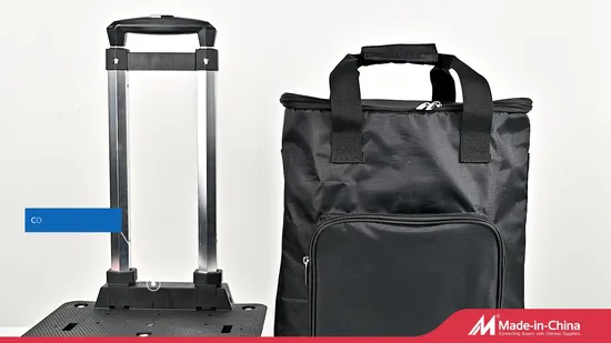 Waterproof Oxford Collapsible Large Capacity Shopping Trolley Luggage Cooler Travel Bag with 5 Aircraft Wheels