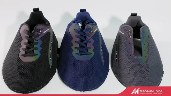 High Quality Fly Knit Shoe Uppers Comfortable Microfiber Material Semi Finished Shoe Upper