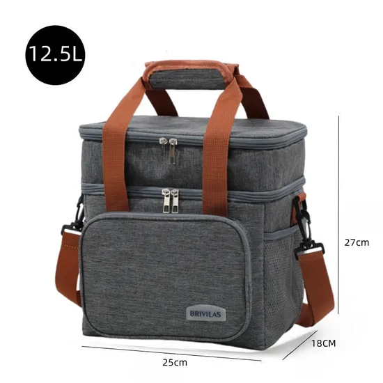 Custom Print Outdoor Picnic Camping Cooling Lunch Bag Big Capacity Waterproof Thermal Insulated Bento Lunch Bags for Adults Shoulder Bag