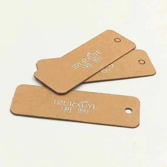 Designs Paper Hang Tag Custom Logo Clothing Hangtag