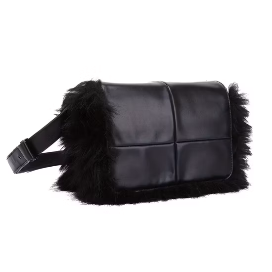 (WDL5558) PU Lady Bags Pleated Decoration Shoulder Bag and Messenger Bag 2PCS in One Set