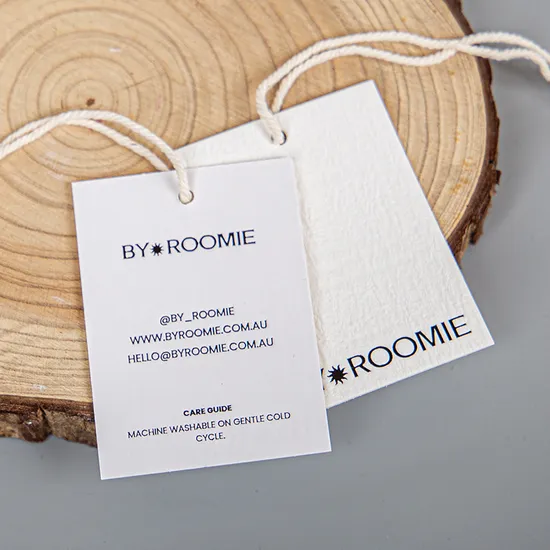 Custom Logo High Quality Printing Paper Clothing Hangtags