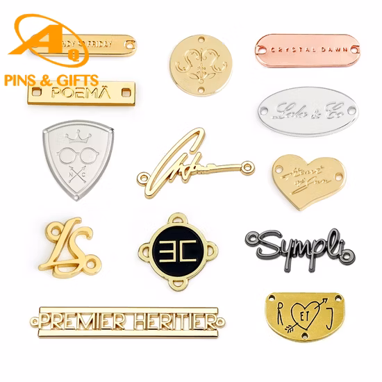 Garment Accessories Custom Logo Private Care Heat Transfer Shoe PVC TPU Rubber PU Brand Tag Silicone Leather Jeans Cloth Size Fabric Metal Woven Clothing Labels