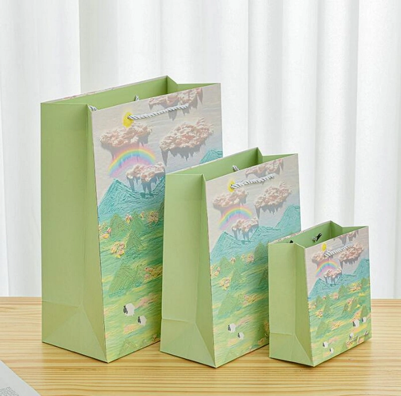 Custom Printed Paper Bags with Your Own Logo Cardboard Shopping Paper Bag