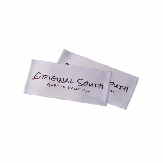 Garment Tag Custom Private Name Silk Screen Printed Instruction Polyester Satin Ribbon Tape Wash Care Label