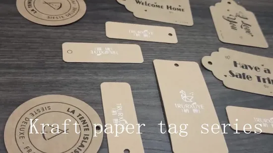 Circular Shape Sticker Hangtag for Garment Accessories 