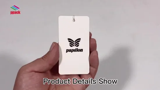 Sample Free! High Quality Paper Hangtag in Garment Tag Made in China Manufature 