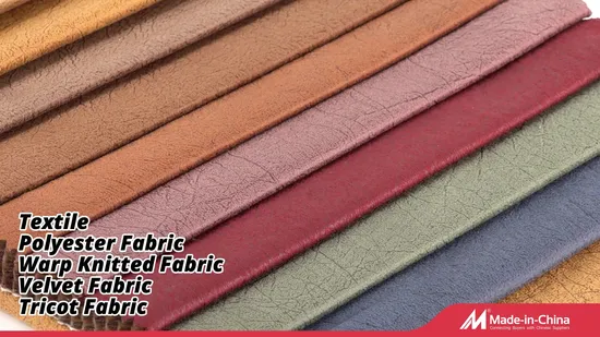 China Supply High Quality PU Artificial Leather for Making Sofa Fabric and Handbag Fabric/Polyester Fabric 