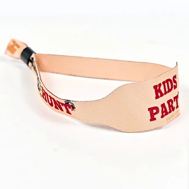 Fashion Promotion Disposable Campaign RFID Chip Woven Wrist Strap, Free Sample 