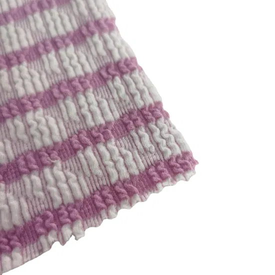 Winter Season Fashion Cotton Spandex Tiny Waffle Checks Structure Jacquard Fabric