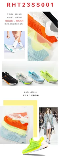 2024 ODM OEM Fashionable Popular Summer Breathable Special Embroidery Casual Running Sport Shoes Upper 