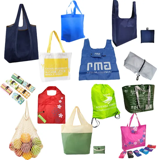 Long Handle Tote Bag Wholesale Laminated PP Woven Bag with Customized Logo for Shopping 